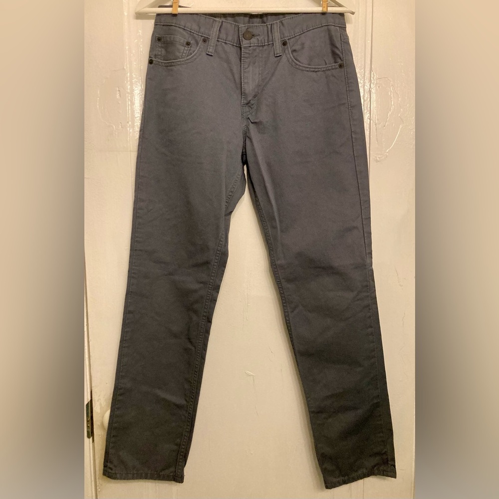 Levi's 511 Slim Fit Rinsed Twill Pants - Dark Slate (30x30)